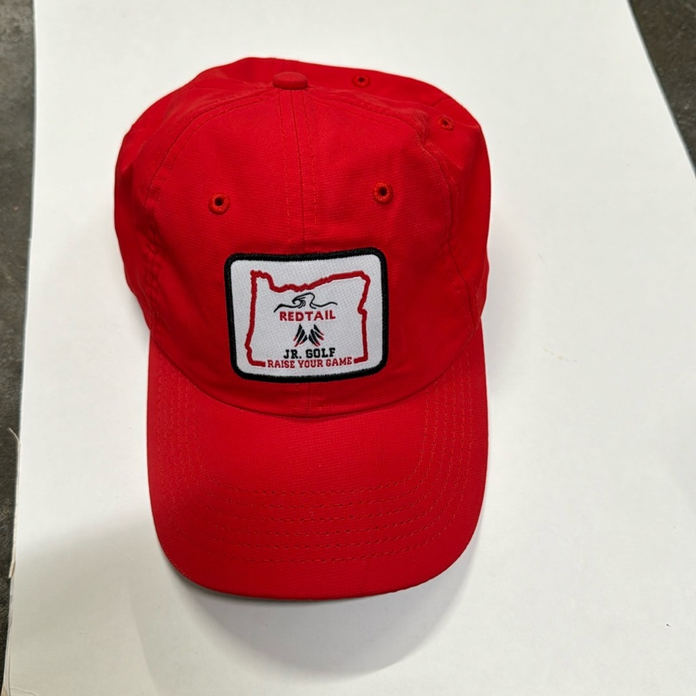REDTAIL JR. GOLF Raise Your Game - Adult Size Adjustable Poly Baseball Cap Hat!